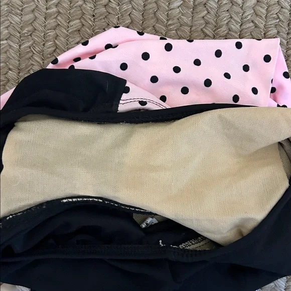 Longitude pink and black polka dot size 14 bathing suit one piece - Picture 5 of 5